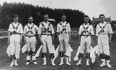 Butterworth, second from right, in full Morris gear.