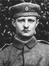 Paul Hindemith in the uniform of the Reserve Infantry Regiment 222